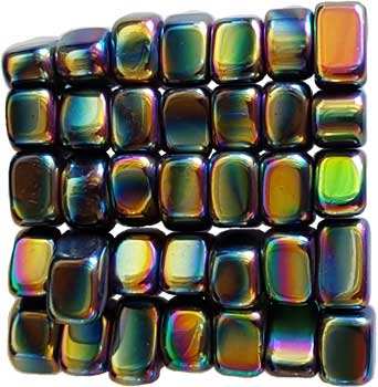 1 lb Magnetic Hematite Rainbow tumbled stones (image for) 1 lb Magnetic Hematite Rainbow tumbled stones