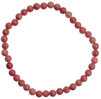 4mm Rhodonite stretch bracelet (image for) 4mm Rhodonite stretch bracelet
