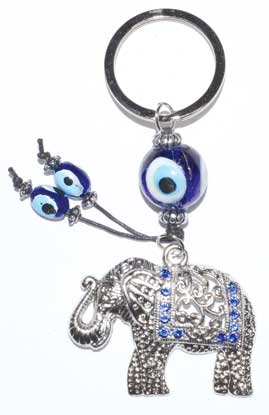 Elephant Evil Eye keychain (image for) Elephant Evil Eye keychain