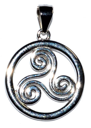5/8" Trinity Spiral sterling pendant (image for) 5/8" Trinity Spiral sterling pendant