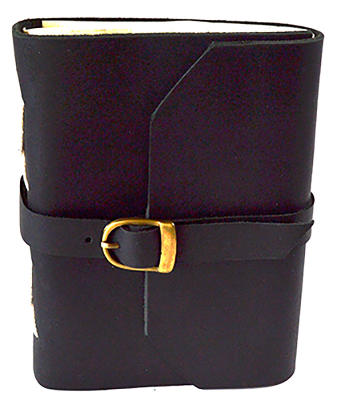 (image for) Black w/ buckle 4 1/2" x 6 1/2" - 240 pages - Unlined
