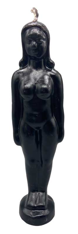 6 3/4" Black Woman candle (image for) 6 3/4" Black Woman candle