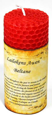 4" Beltane Sabbat Lailokens Awen candle (image for) 4" Beltane Sabbat Lailokens Awen candle