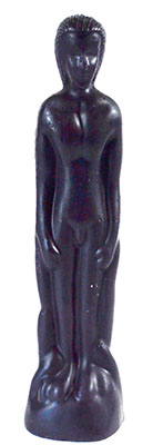 8" Black Male candle (image for) 8" Black Male candle