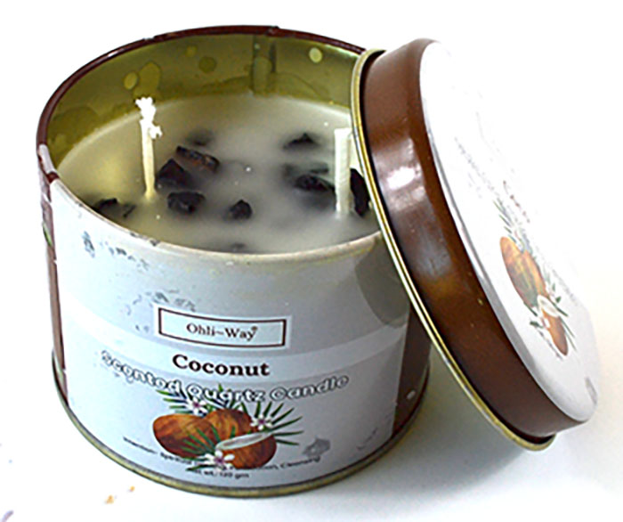 Coco (Coconut) quartz tin candle (image for) Coco (Coconut) quartz tin candle