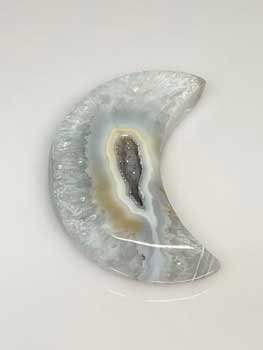 small Moon Druse Agate Geode (image for) small Moon Druse Agate Geode