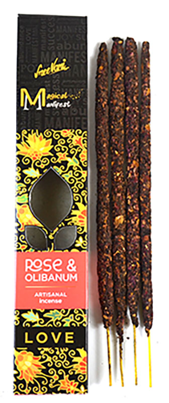 4pk Rose & Olibanum (Love) manifest stick (image for) 4pk Rose & Olibanum (Love) manifest stick