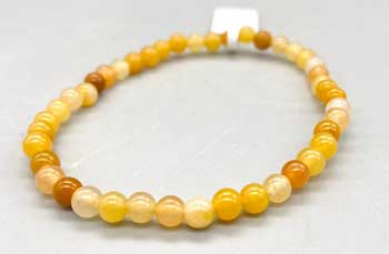 4mm Jade, Yellow bracelet (image for) 4mm Jade, Yellow bracelet