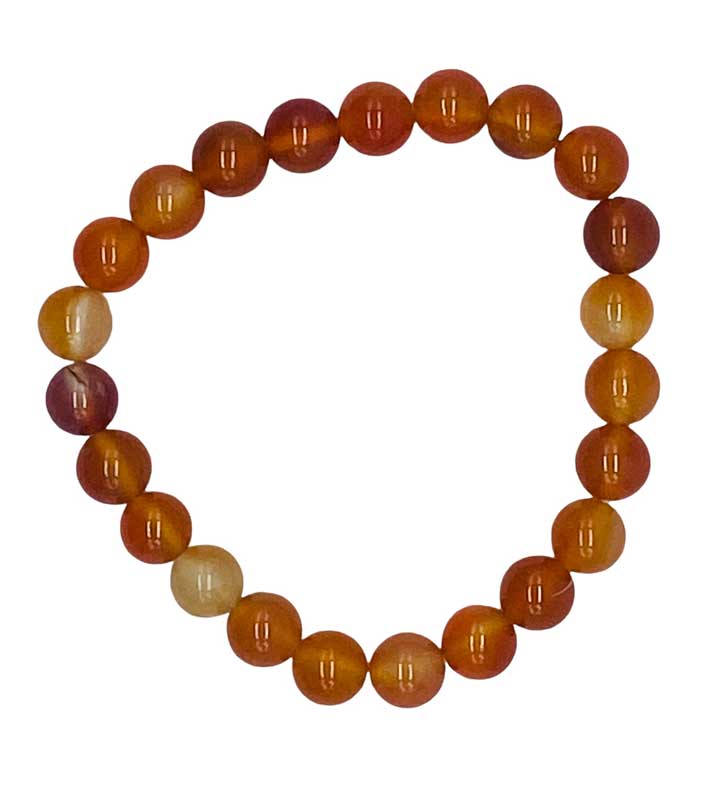 8mm Carnelian bracelet (image for) 8mm Carnelian bracelet