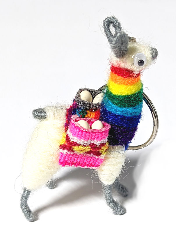 Chakra Llama key ring (image for) Chakra Llama key ring