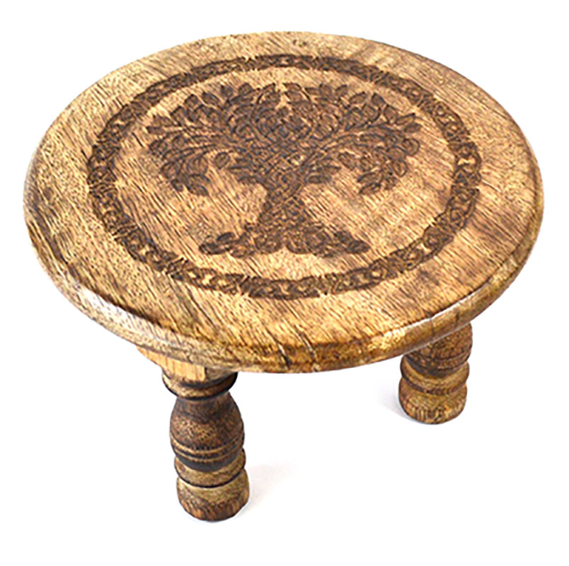 6"dia x 4" Tree of Life altar table (image for) 6"dia x 4" Tree of Life altar table