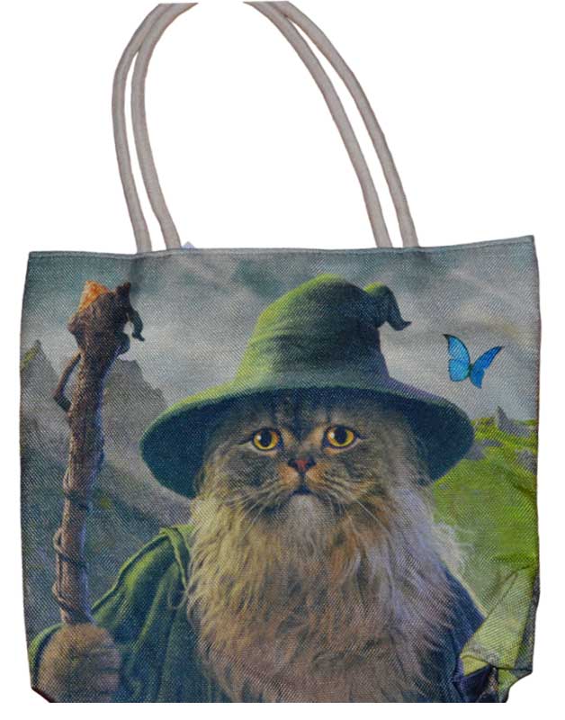17" x 17" Catdalf tote bag (image for) 17" x 17" Catdalf tote bag